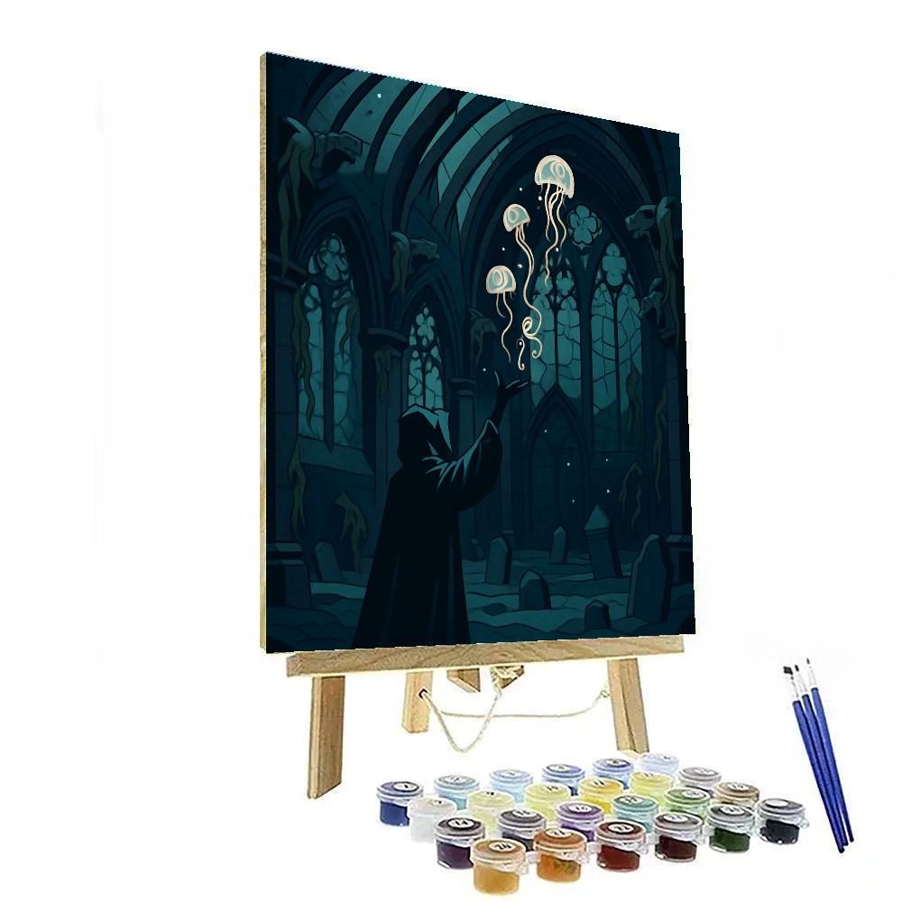 Cathedral Of Sunken Gothic Tides paint by color