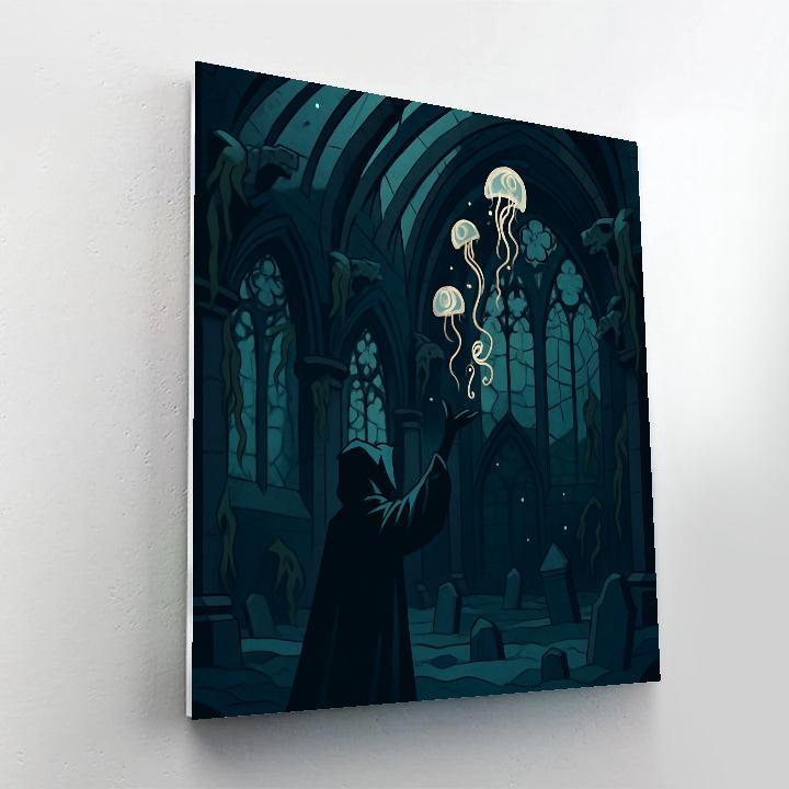 Cathedral Of Sunken Gothic Tides paint by color