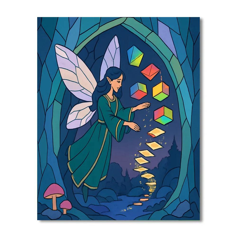 Fairy Crafted Prism Library painting number kit