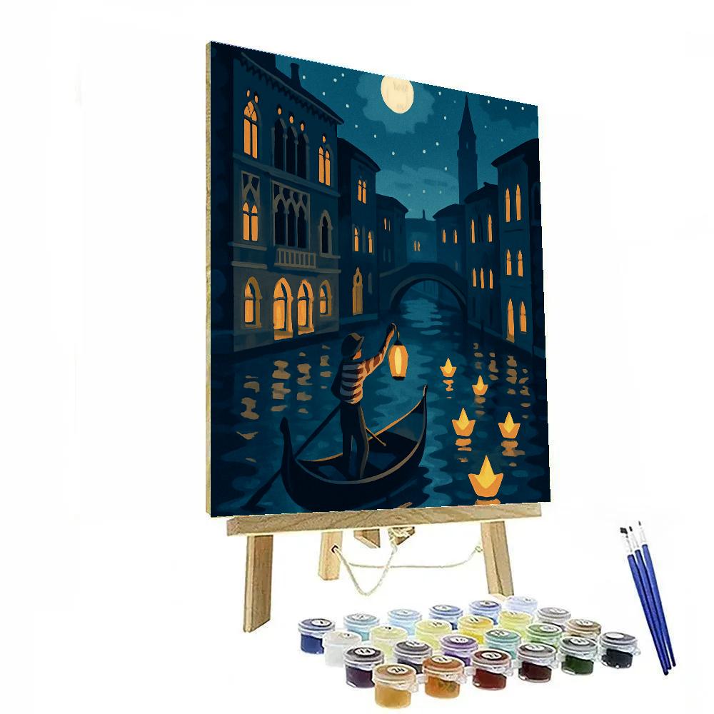 Midnight Regatta Venice paint by numbers