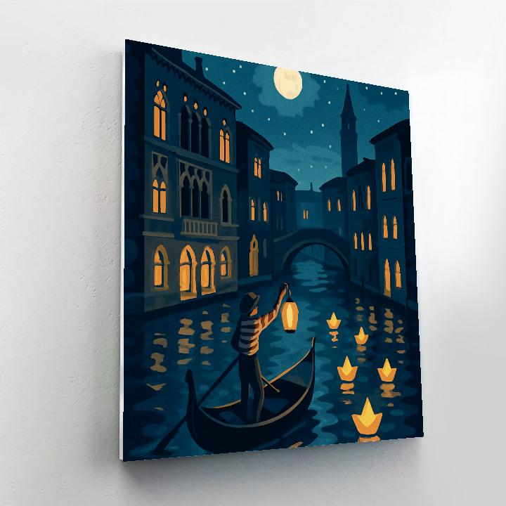 Midnight Regatta Venice paint by numbers