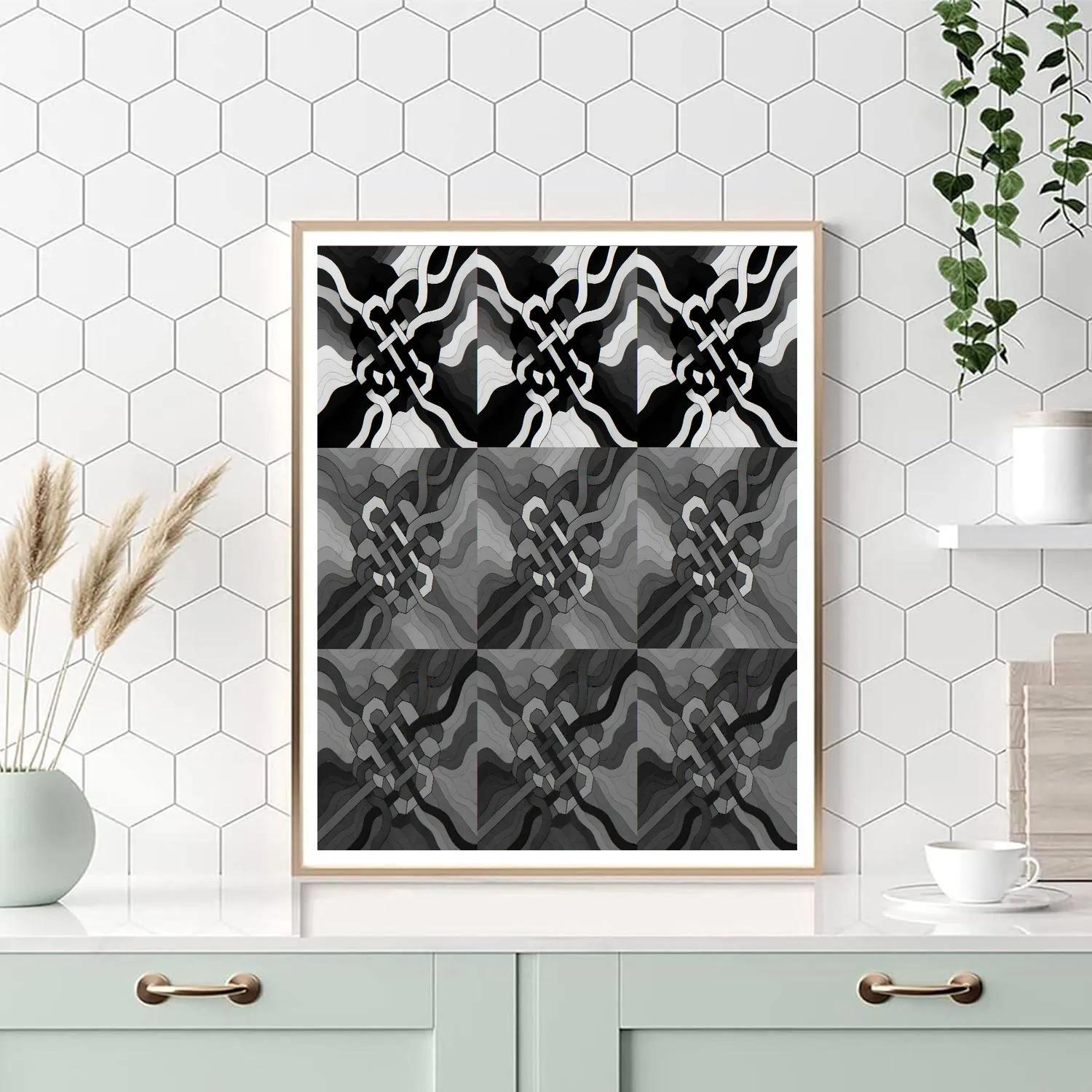 Prismatic Loom In Abstract paint by numbers