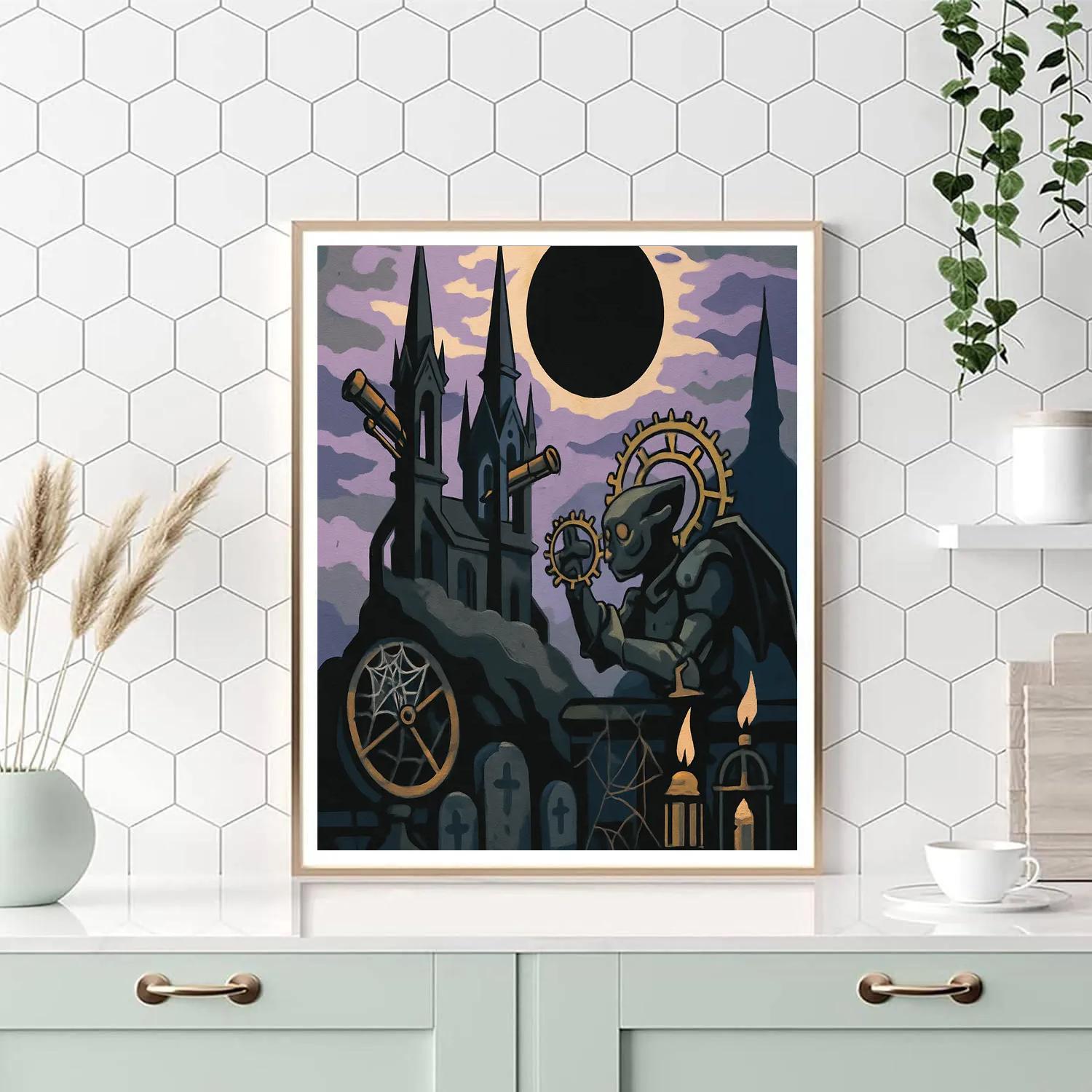 Astral Observatory With Gothic Spires Painting by numbers kit
