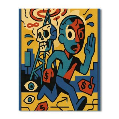 Crown Signal Basquiat Grade Paint by numbers art