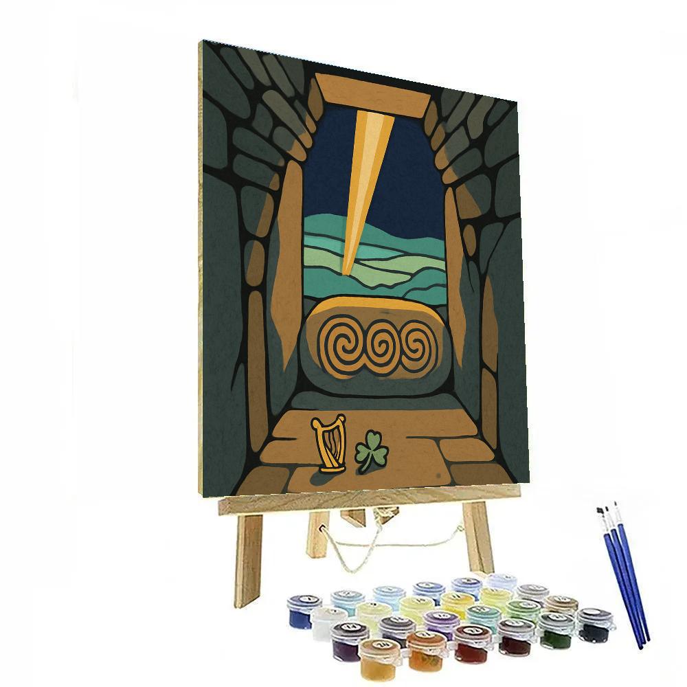 Ireland-Winter Solstice Lightbox At Newgrange painting number kit