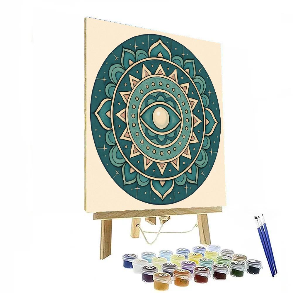 Tidal Observatory Mandala Numbered painting kits