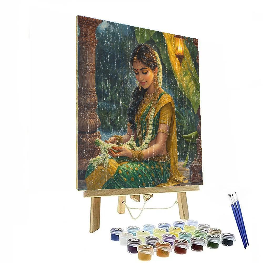 Parvati Crafted Rain Garland paint by color
