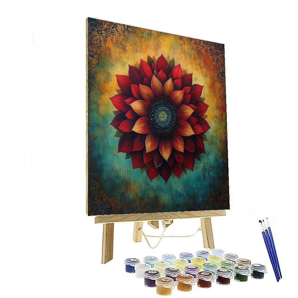 Frida Kahlo Inspired Botanical Emotion Nebula Numbered painting kits
