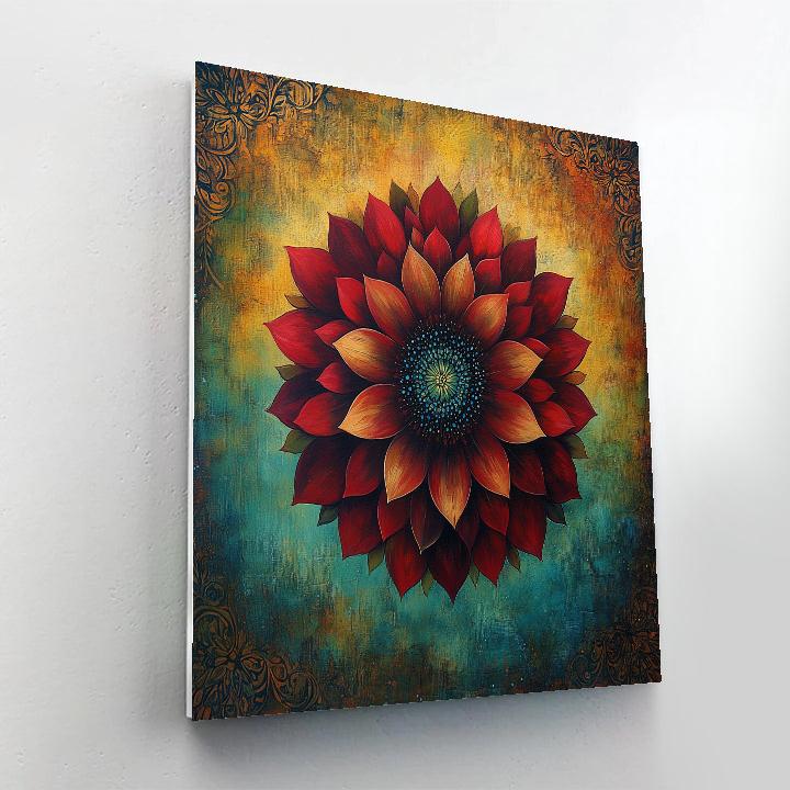 Frida Kahlo Inspired Botanical Emotion Nebula Numbered painting kits