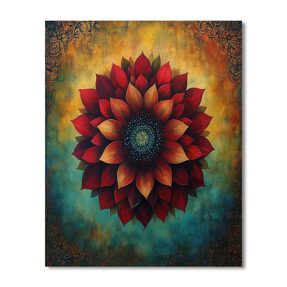 Frida Kahlo Inspired Botanical Emotion Nebula Numbered painting kits