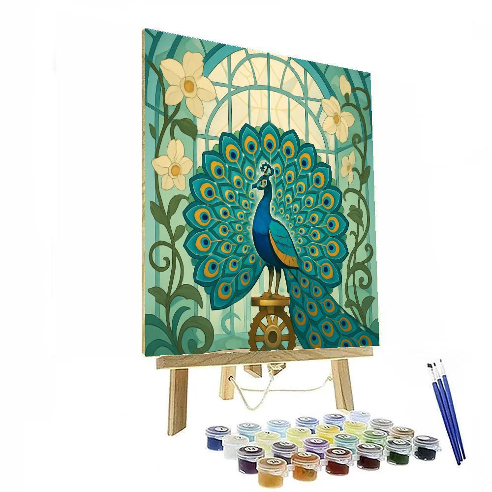 Clockwork Conservatory Peacock DIY paint by numbers