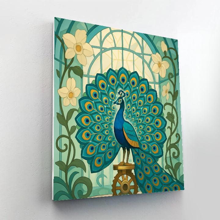 Clockwork Conservatory Peacock DIY paint by numbers