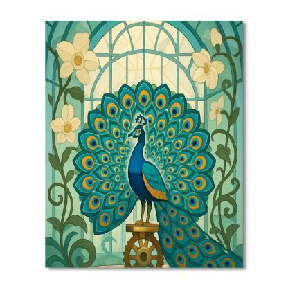 Clockwork Conservatory Peacock DIY paint by numbers