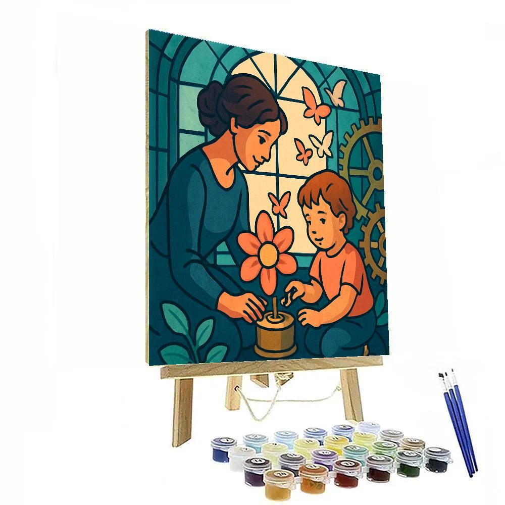 Clockwork Garden Mother Paint by numbers art