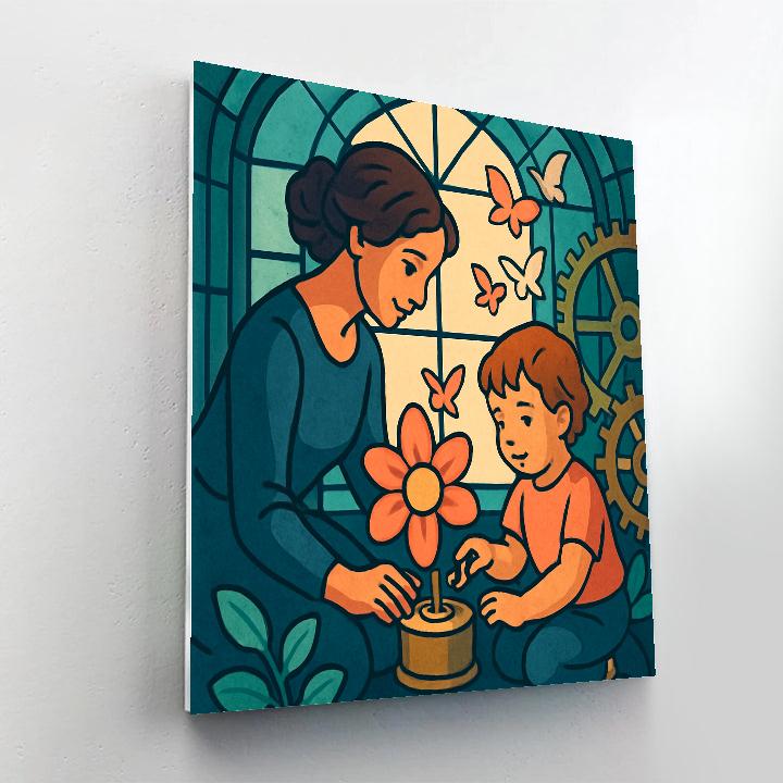 Clockwork Garden Mother Paint by numbers art