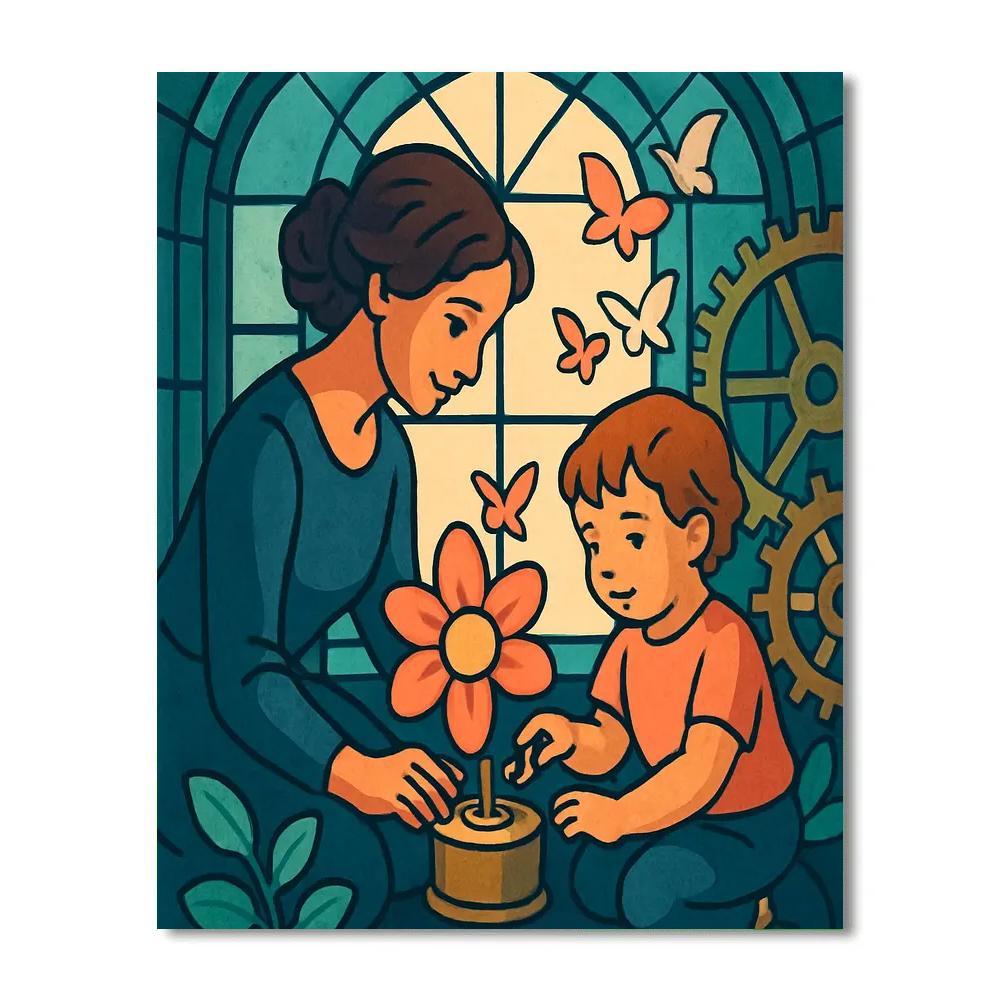 Clockwork Garden Mother Paint by numbers art