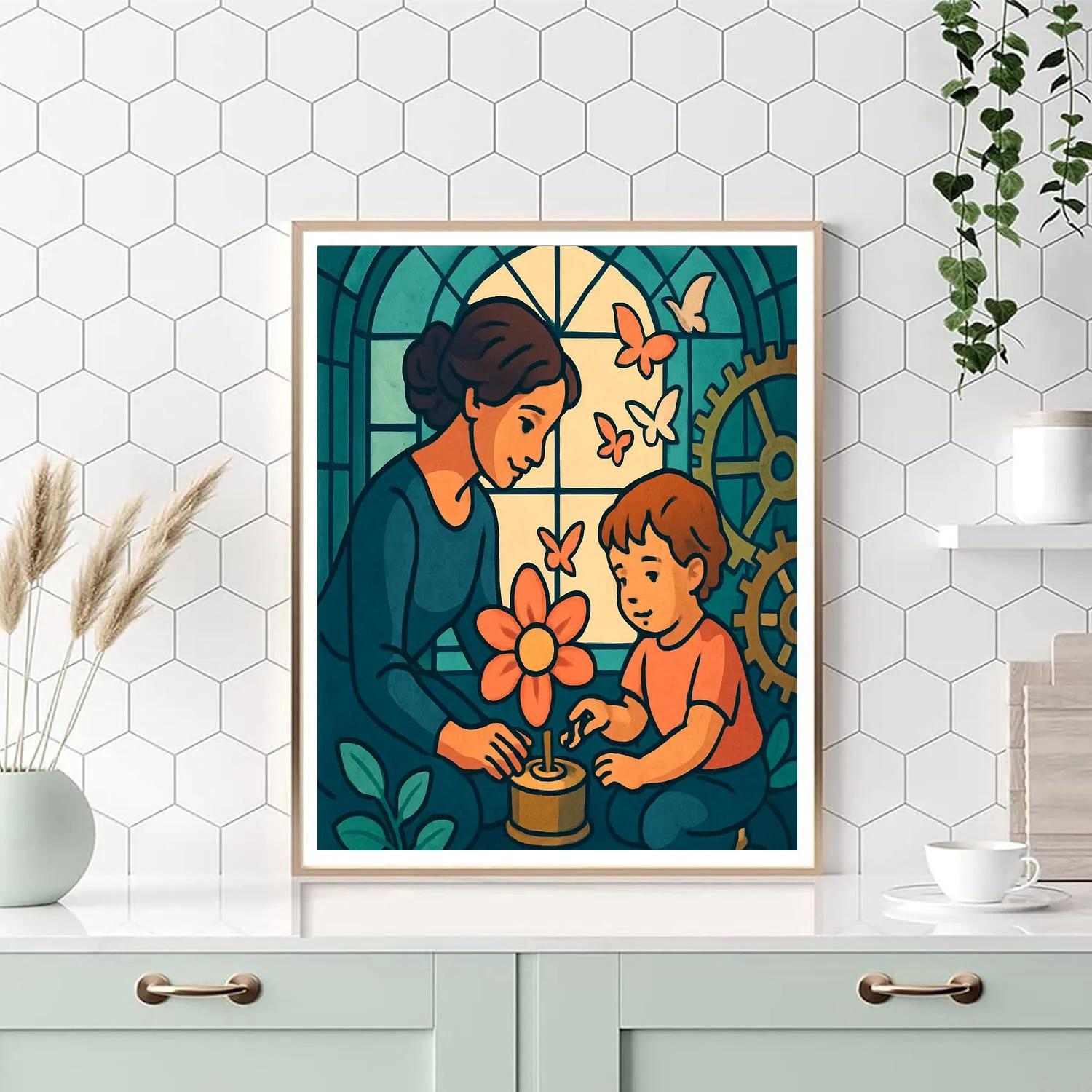 Clockwork Garden Mother Paint by numbers art