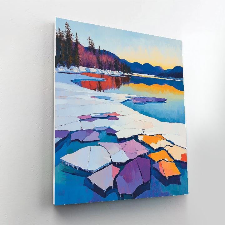 A.Y. Jackson Inspired Equinox Thaw On A Northern Lake Painting by numbers kit