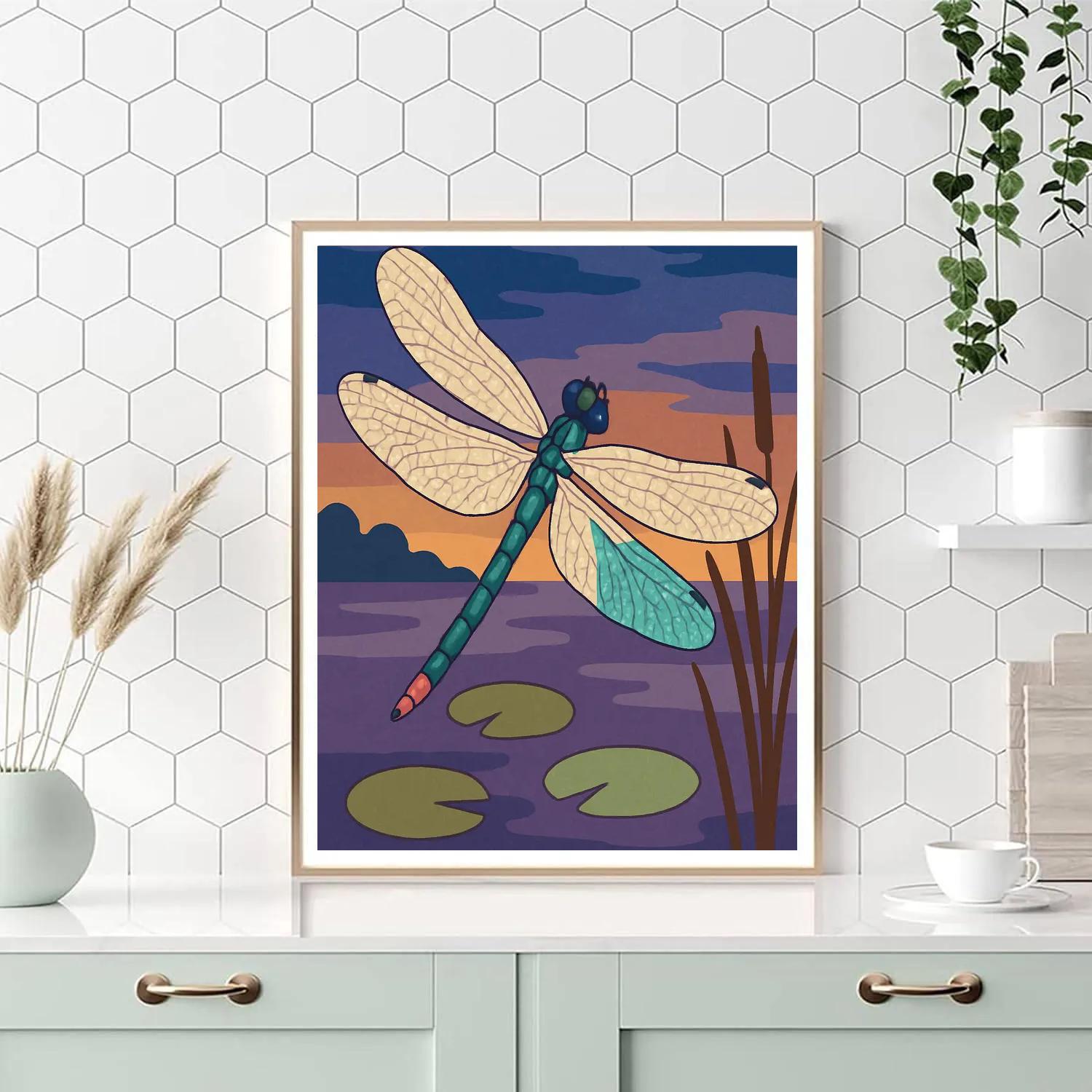 Marshlight Dragonfly Drift paint by color