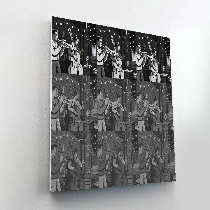 Starlit Alley Jam In Jazz paint by numbers