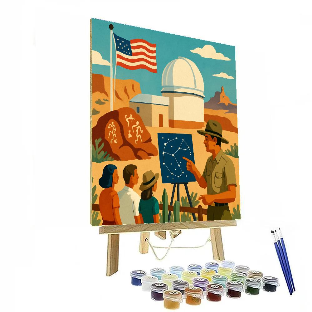 Desert Observatory National Heritage Mosaic painting number kit