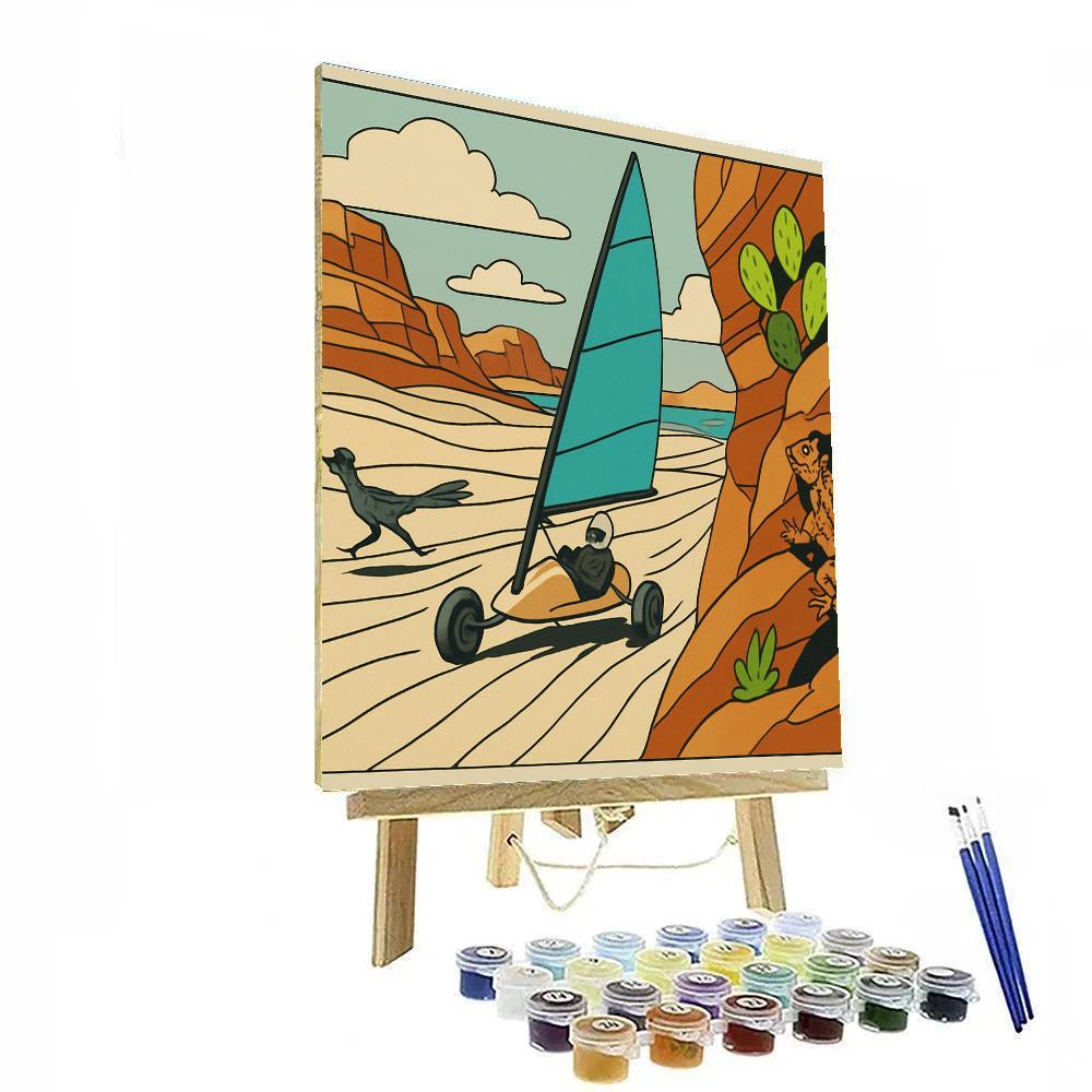 Wind Carved Desert Grade Mirage Racers paint by color