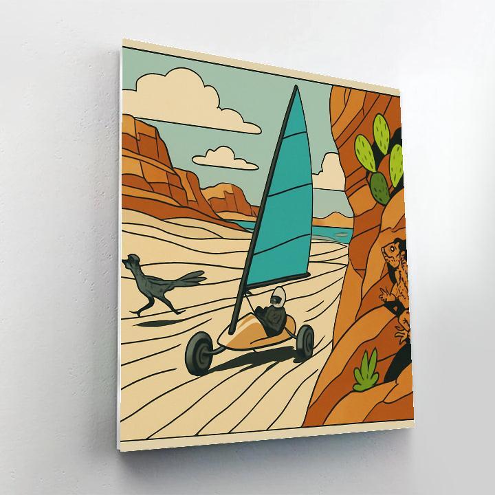 Wind Carved Desert Grade Mirage Racers paint by color