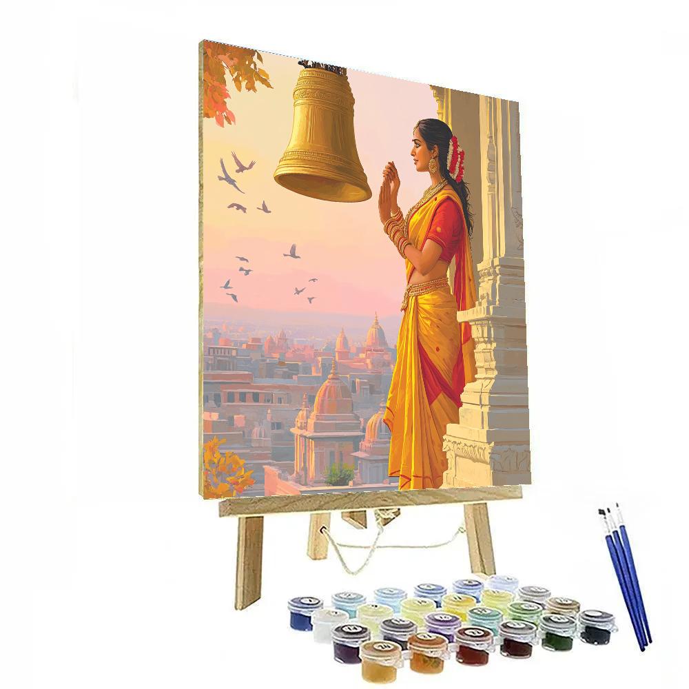 Parvati Sunrise Bell Tower Vigil paint by numbers