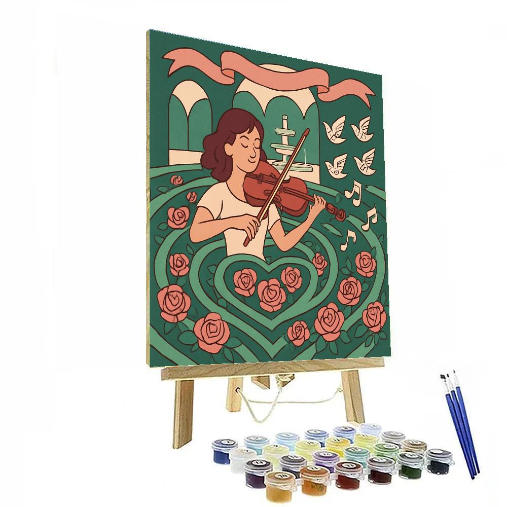 Rose Garden Sonata Premium Valentines Day Edition paint by number