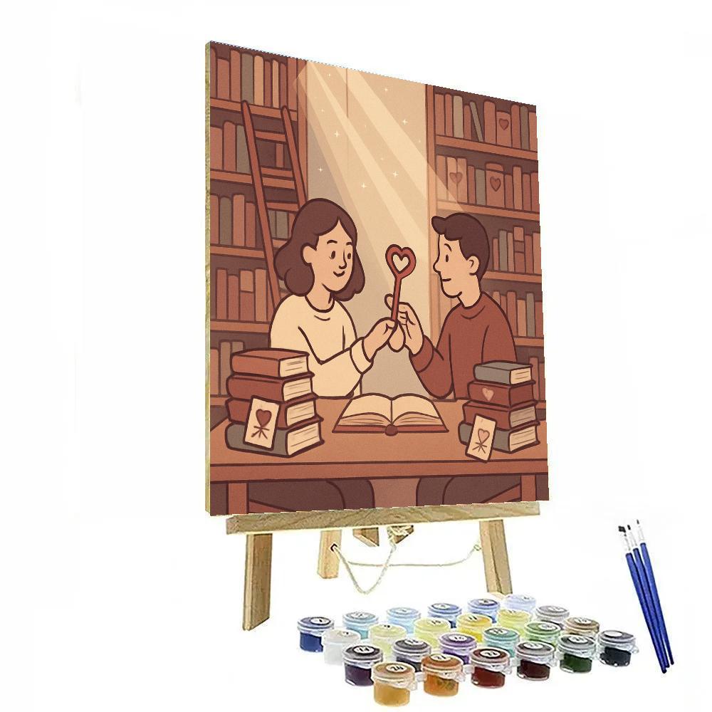 Library Whisper Valentines Day Chapter paint by numbers