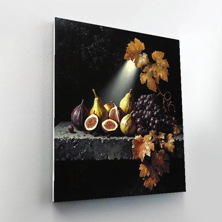 Caravaggio Inspired Eclipse Harvest Still Life paint by number
