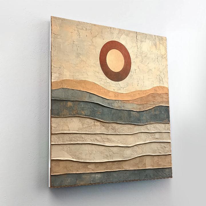 Michelangelo Inspired Lunar Eclipse Over Basalt Sea Paint by numbers kits