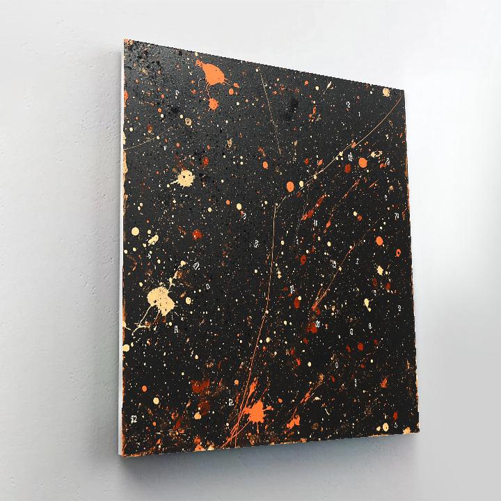 Jackson Pollock Inspired Volcanic Ashfall Rhythm Matrix paint by number