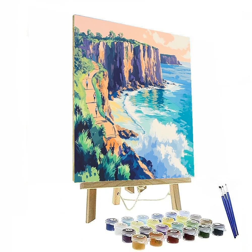 Bondi To Coogee Coastal Path Sunrise Sydney Australia Painting by numbers kit