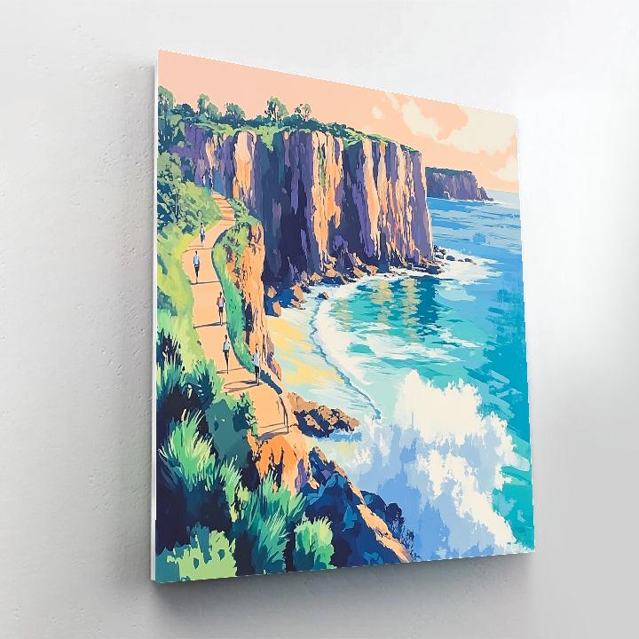 Bondi To Coogee Coastal Path Sunrise Sydney Australia Painting by numbers kit