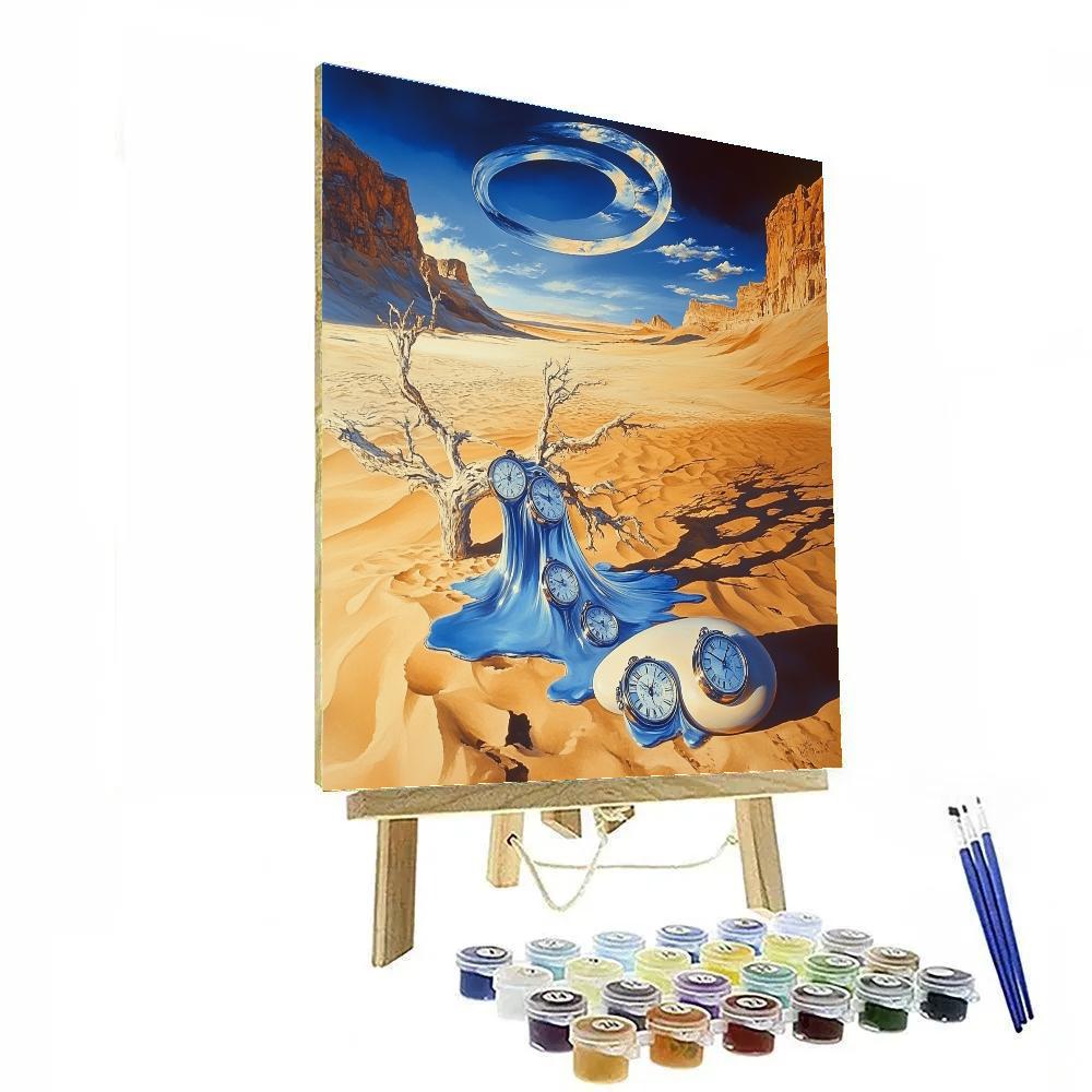 Salvador Dali Inspired Desert Timepiece Mirage DIY paint by numbers