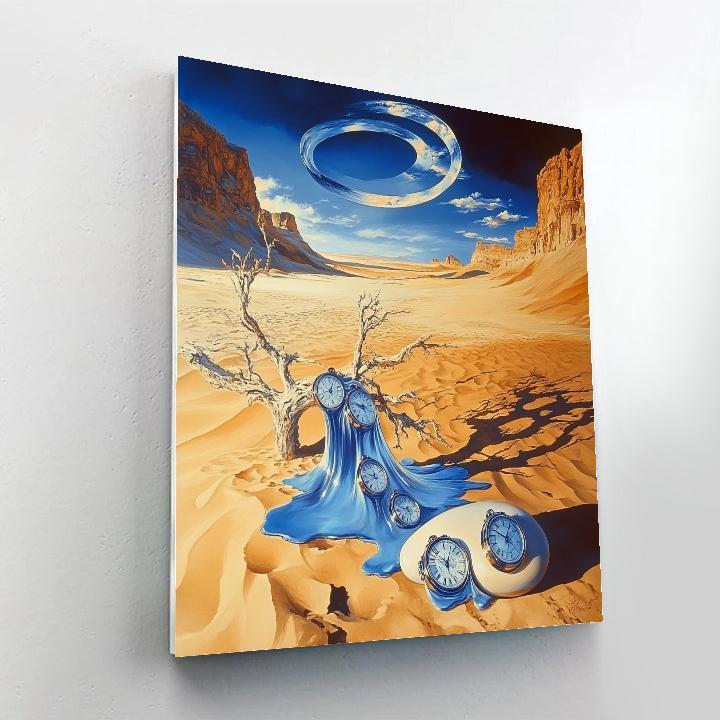 Salvador Dali Inspired Desert Timepiece Mirage DIY paint by numbers