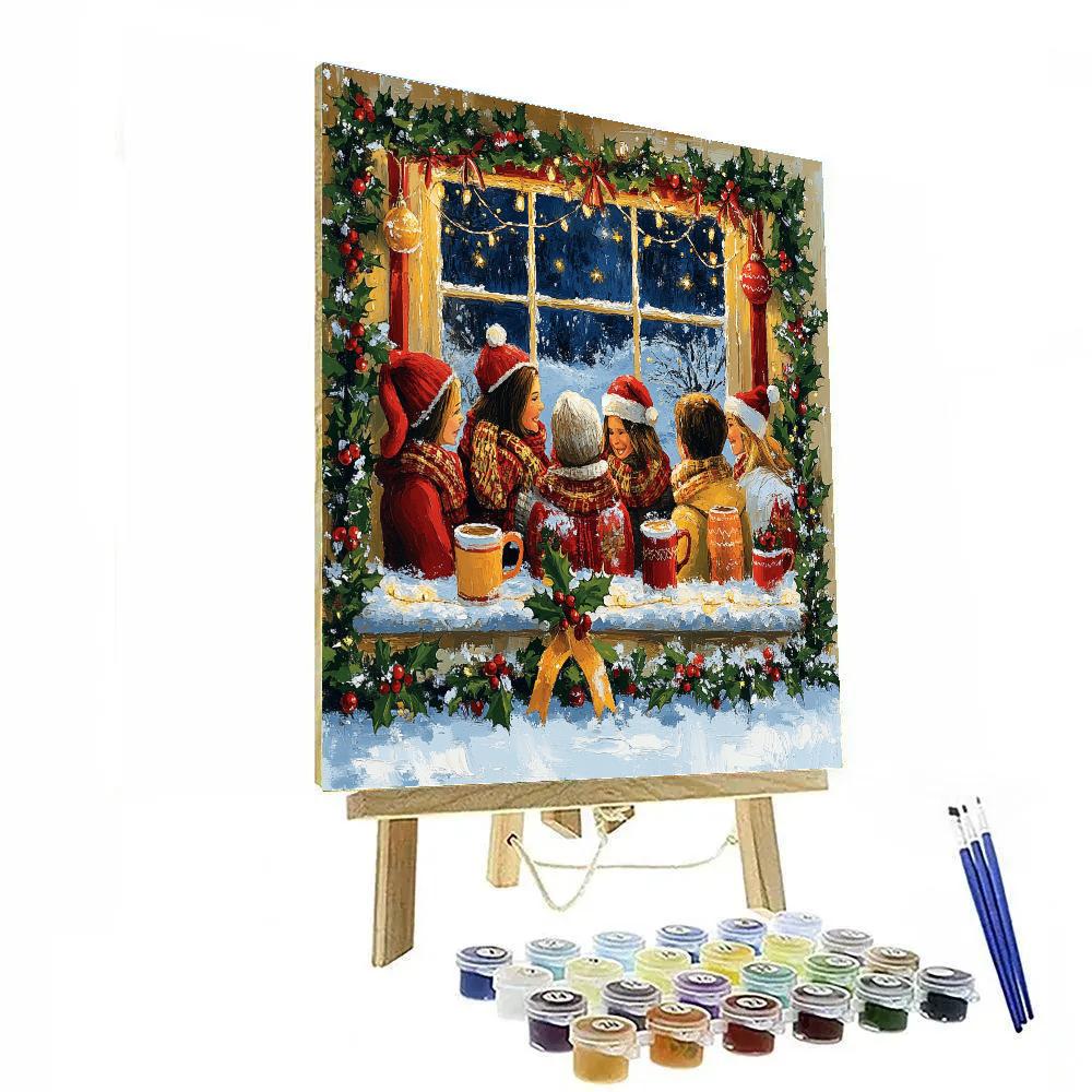 Holly Window Reunion DIY paint by numbers