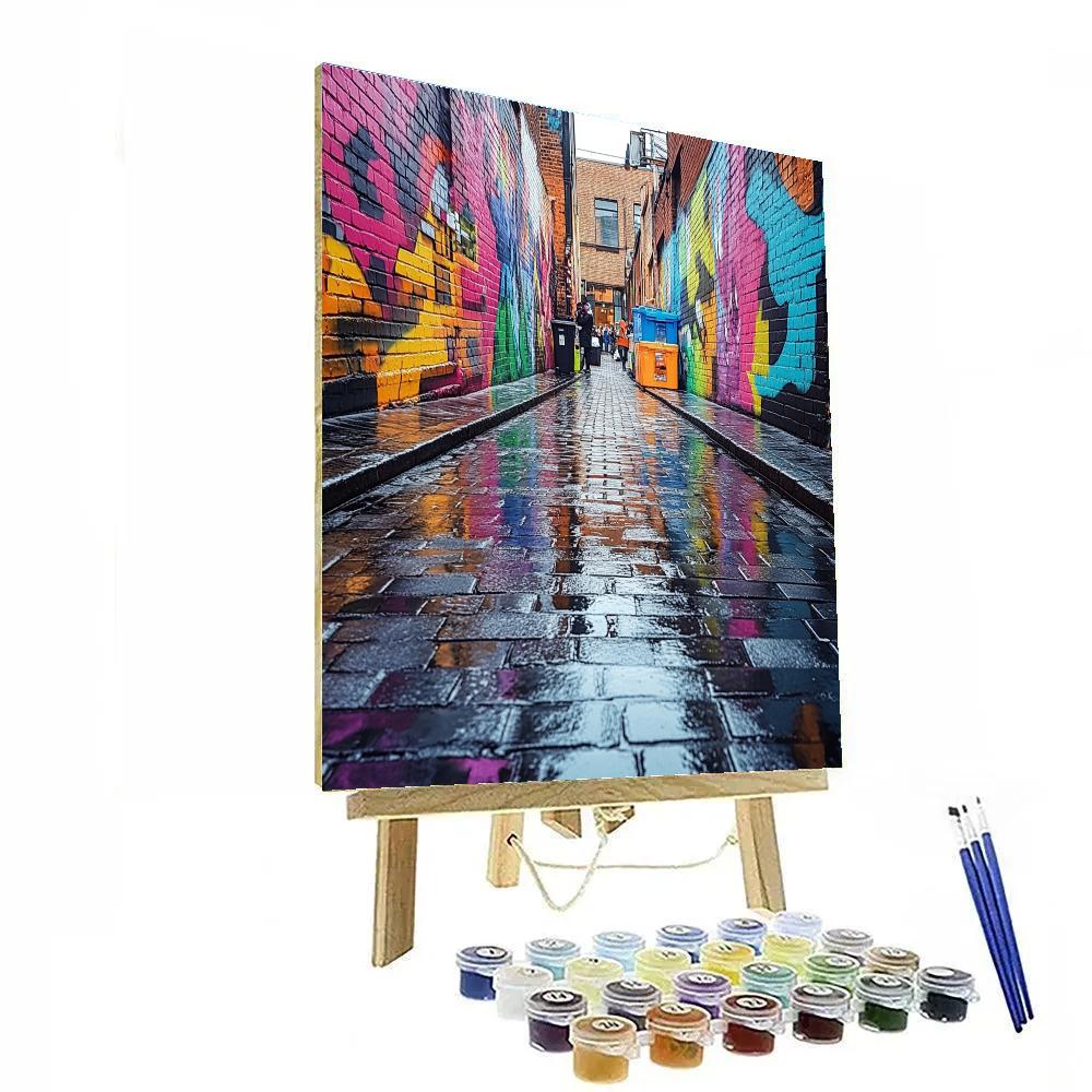 Graffiti Lanes Of Hosier Lane Melbourne Australia DIY paint by numbers