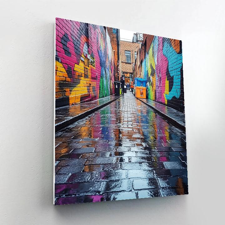 Graffiti Lanes Of Hosier Lane Melbourne Australia DIY paint by numbers