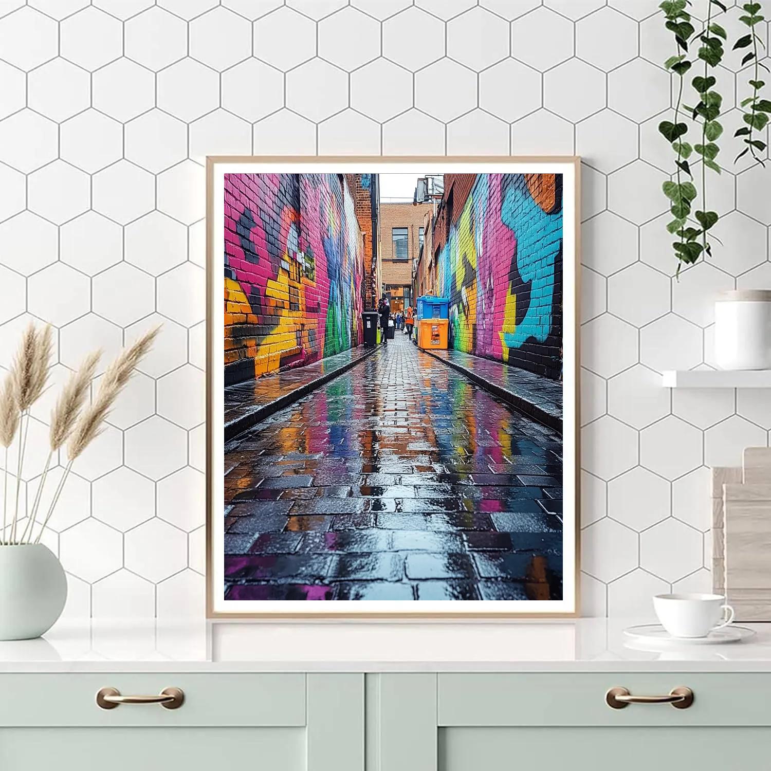 Graffiti Lanes Of Hosier Lane Melbourne Australia DIY paint by numbers