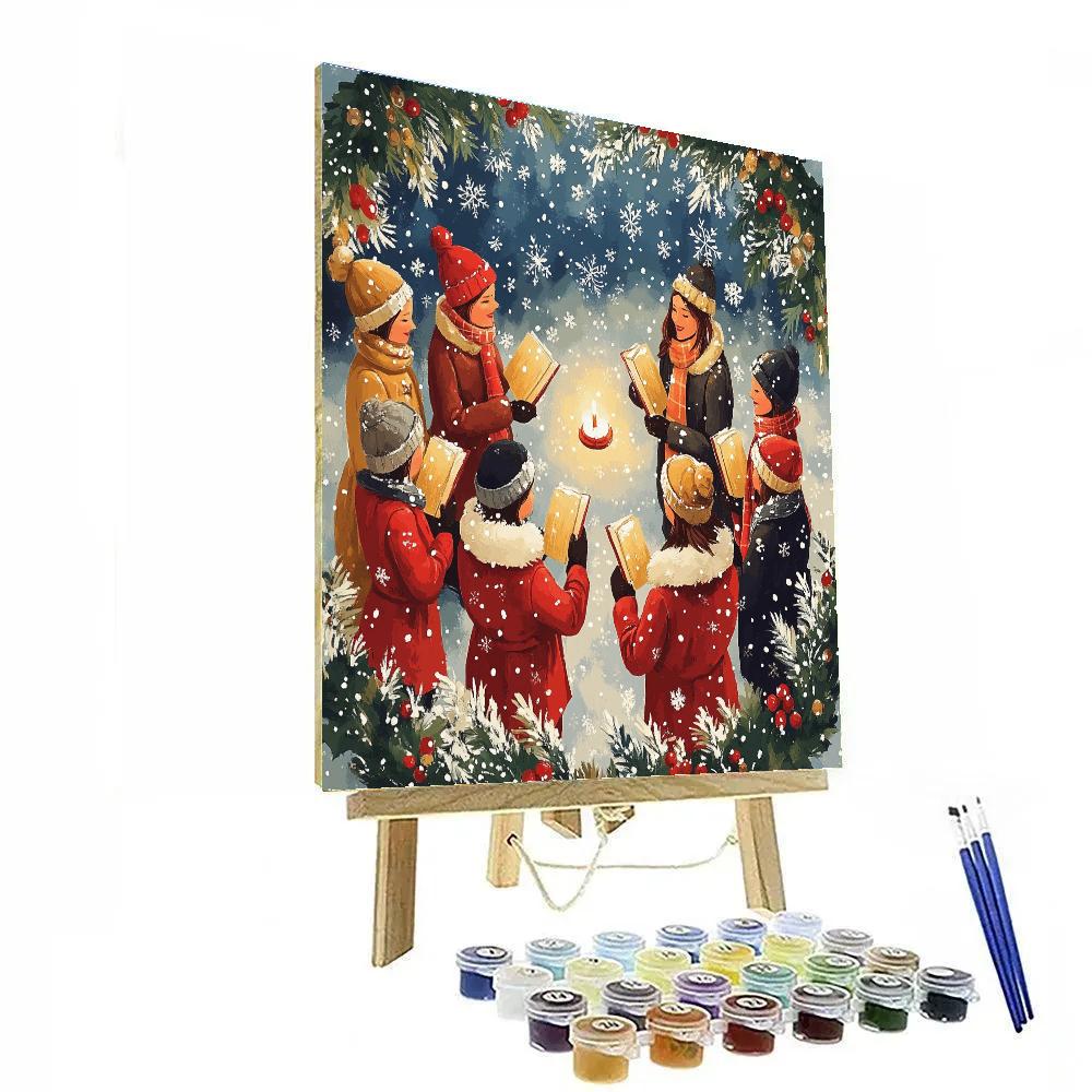 Candle Circle Carol Paint by numbers art