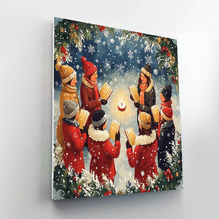 Candle Circle Carol Paint by numbers art