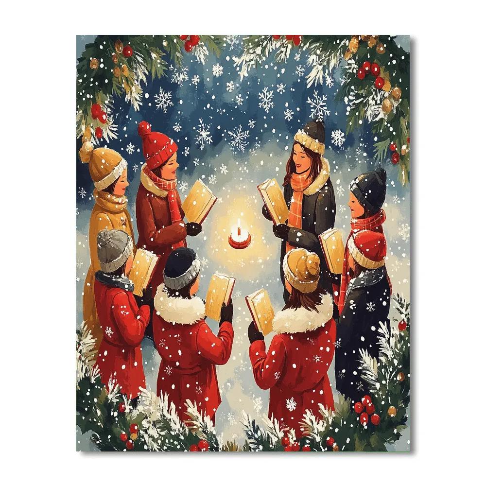 Candle Circle Carol Paint by numbers art