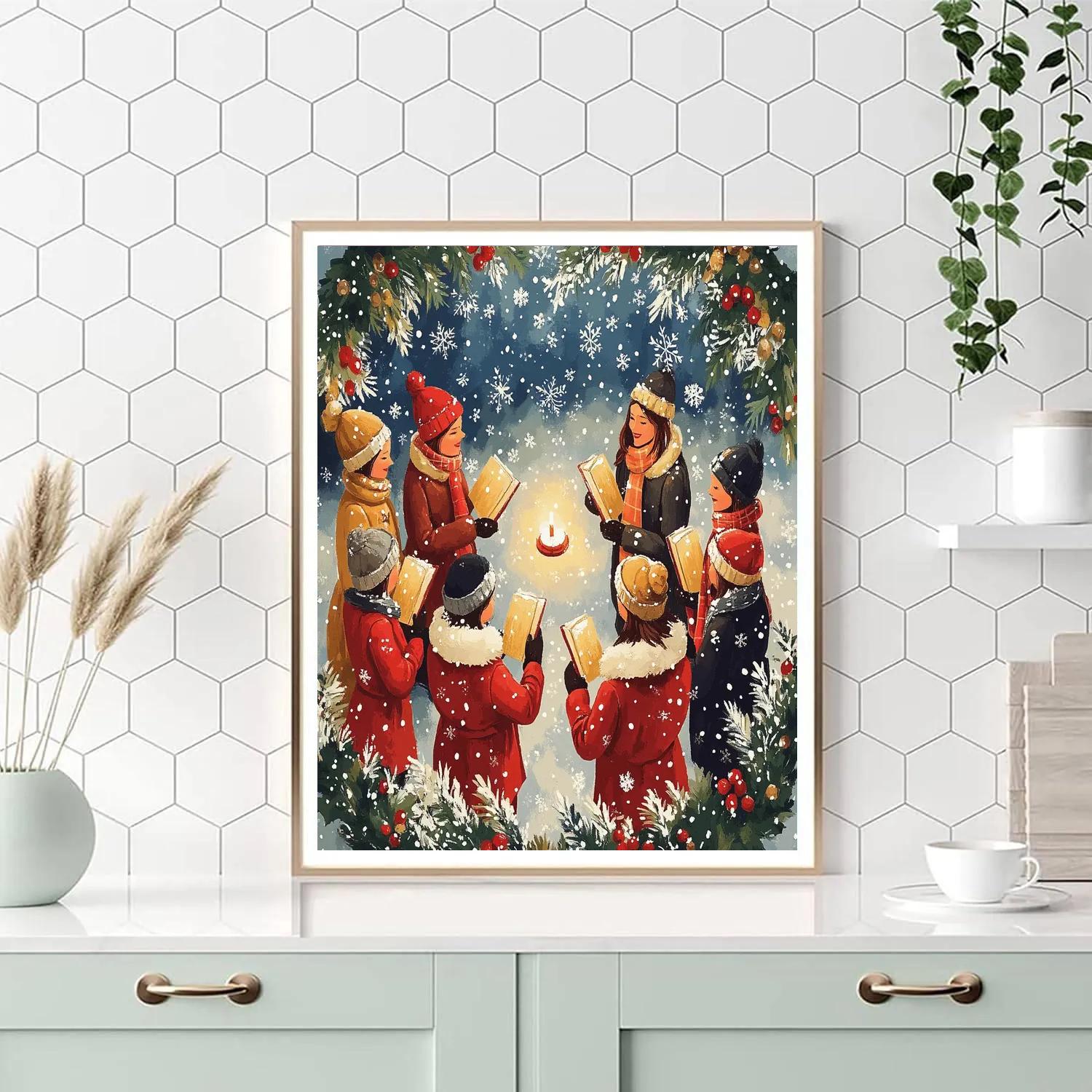 Candle Circle Carol Paint by numbers art