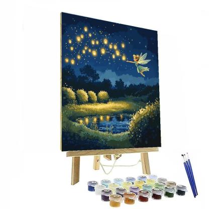 Tinker Bell Starlight Meadow Lanterns DIY paint by numbers