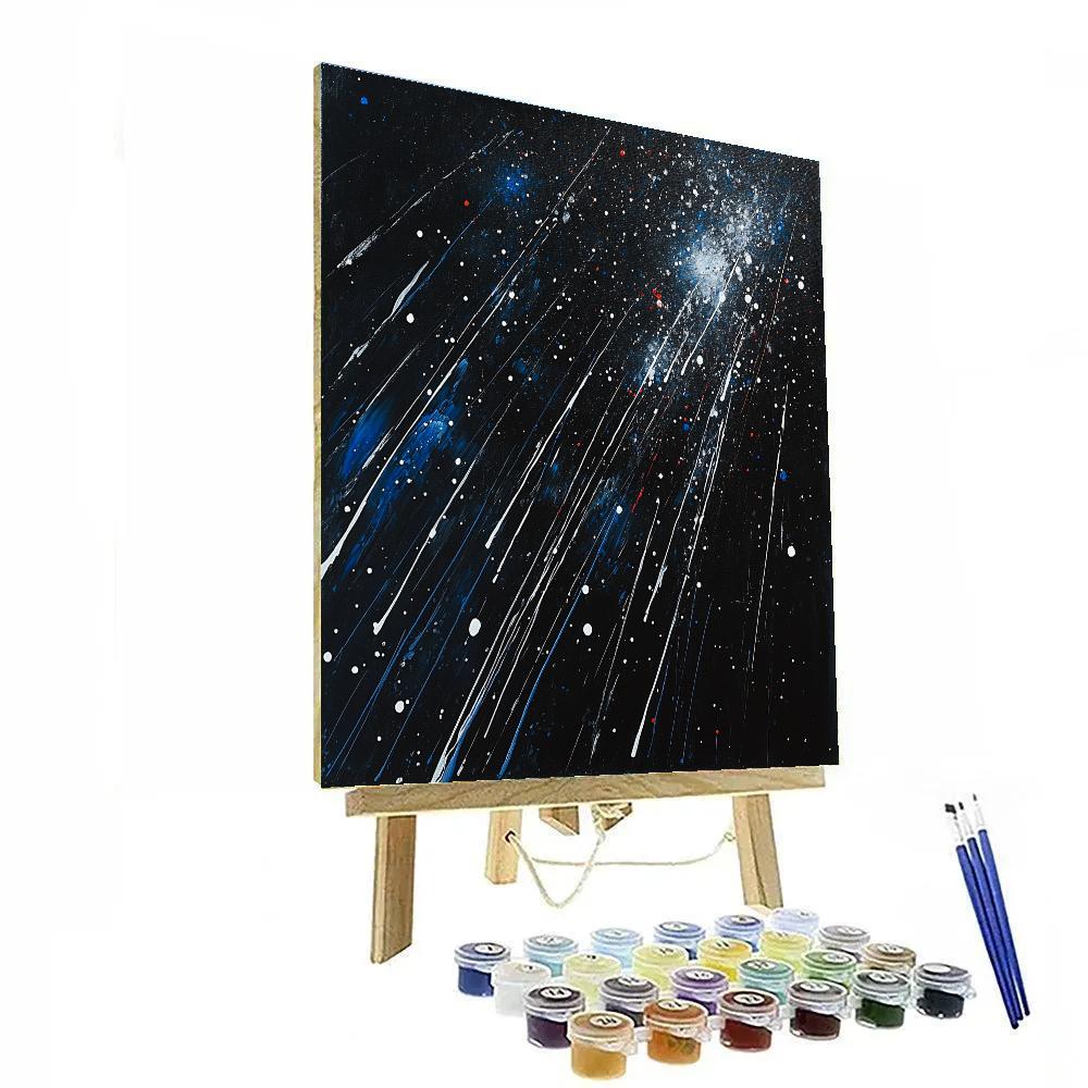 Jackson Pollock Inspired Meteor Shower Rhythm Paint by numbers kits