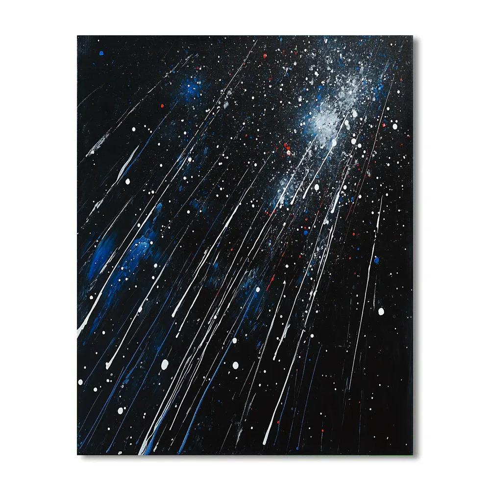 Jackson Pollock Inspired Meteor Shower Rhythm Paint by numbers kits