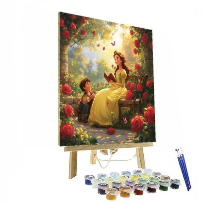 Belle And Chip Rose Garden Storytime Painting by numbers kit
