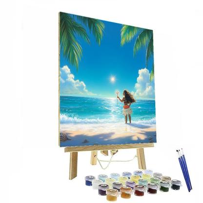 Moana Ocean Horizon Star Compass paint by numbers